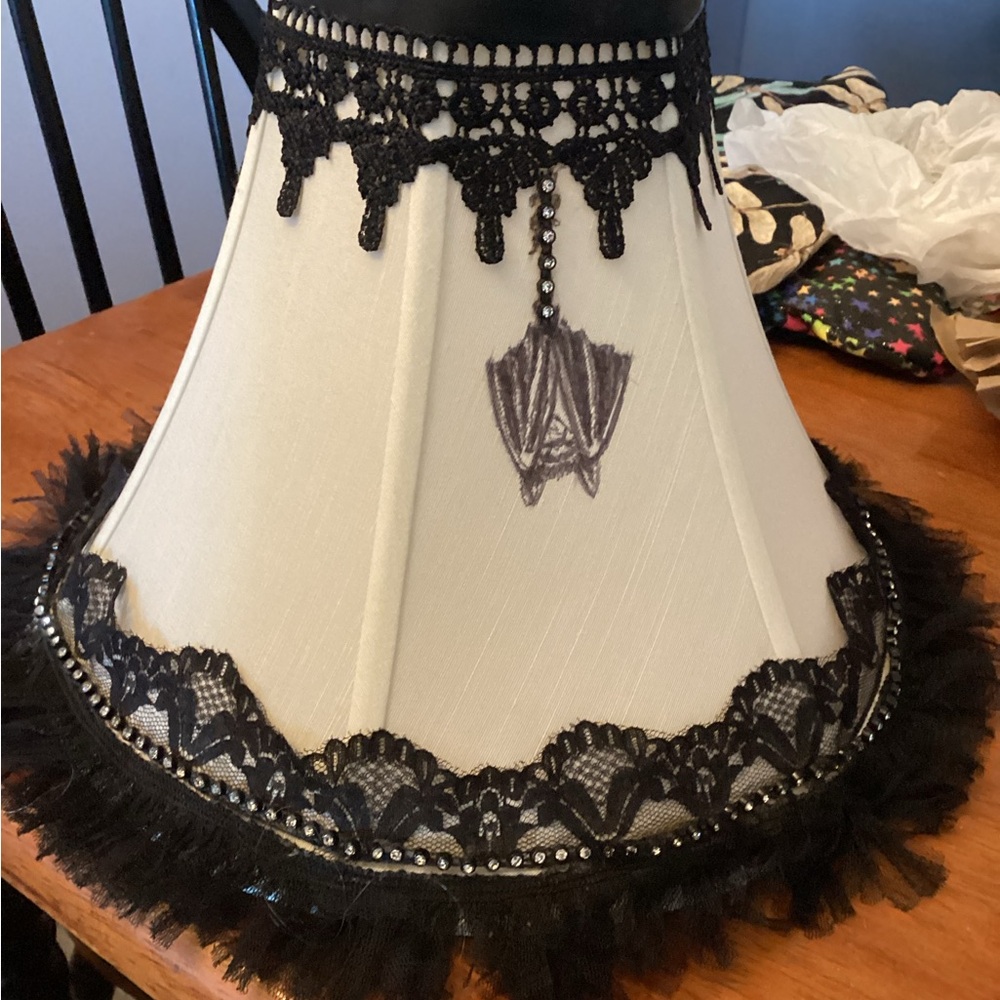 Embellished Lamp Shade Halloween All Year